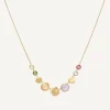 Necklaces-Marco Bicego 18K Yellow Gold Gemstone "Halfsie" Necklace Yellowgold