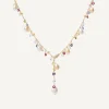 Necklaces-Marco Bicego 18K Yellow Gold Gemstone Lariat Necklace With Freshwater Pearls Yellowgold