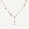 Necklaces-Marco Bicego 18K Yellow Gold Gemstone Lariat Necklace Yellowgold