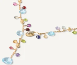 Necklaces-Marco Bicego 18K Yellow Gold Gemstone Lariat Necklace Yellowgold