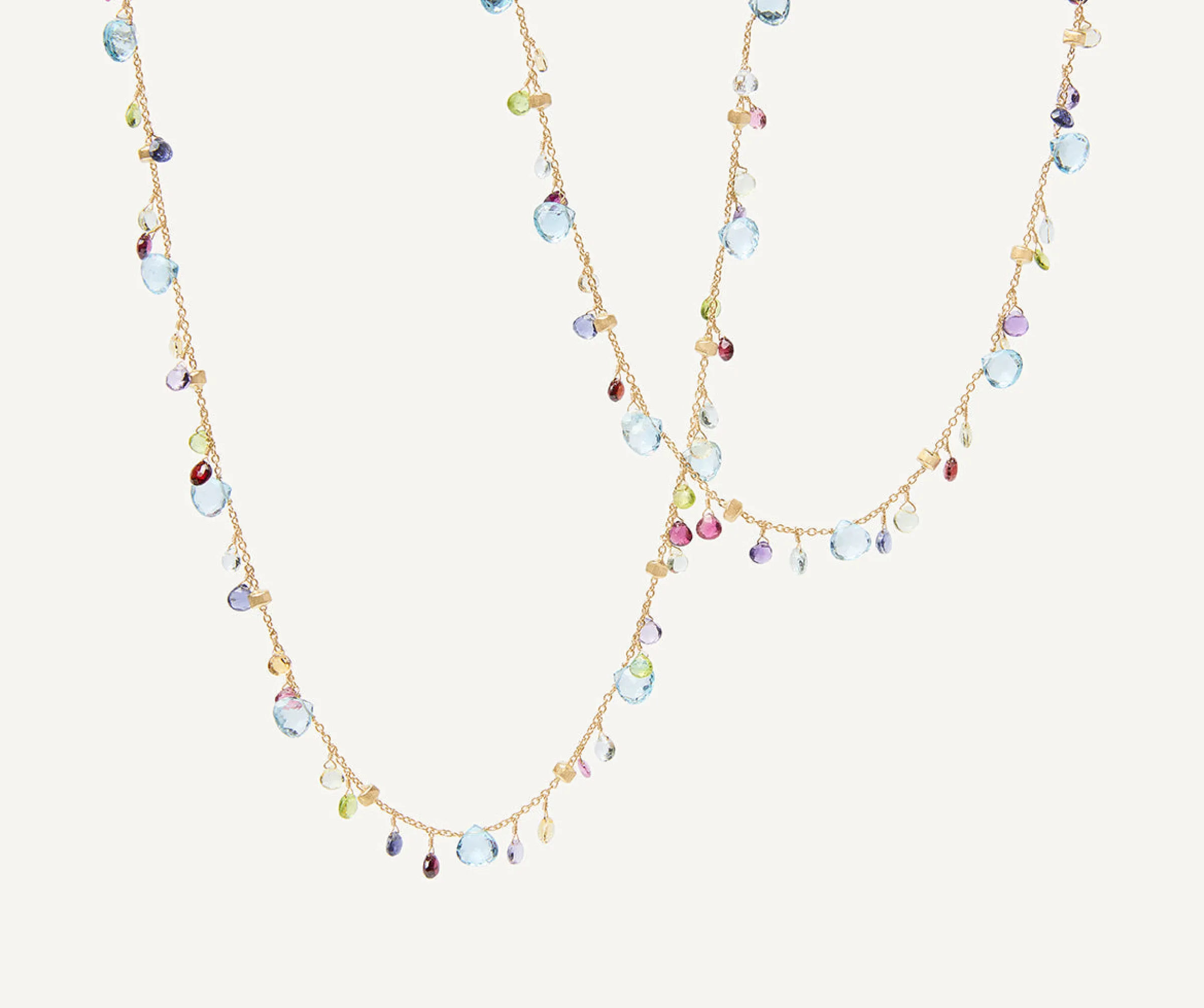 Necklaces-Marco Bicego 18K Yellow Gold Gemstone Necklace, Long Yellowgold