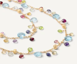 Necklaces-Marco Bicego 18K Yellow Gold Gemstone Necklace, Long Yellowgold
