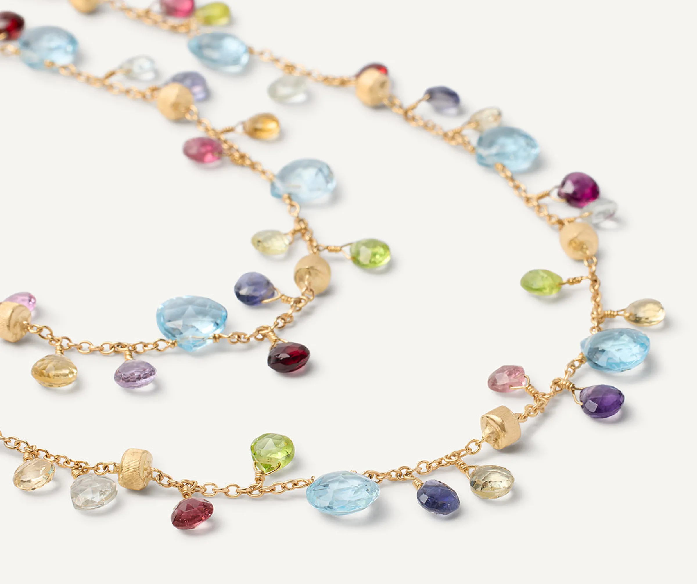 Necklaces-Marco Bicego 18K Yellow Gold Gemstone Necklace, Long Yellowgold
