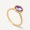 Rings-Marco Bicego 18K Yellow Gold Gemstone Ring with Diamond Pavé Shank Yellowgold
