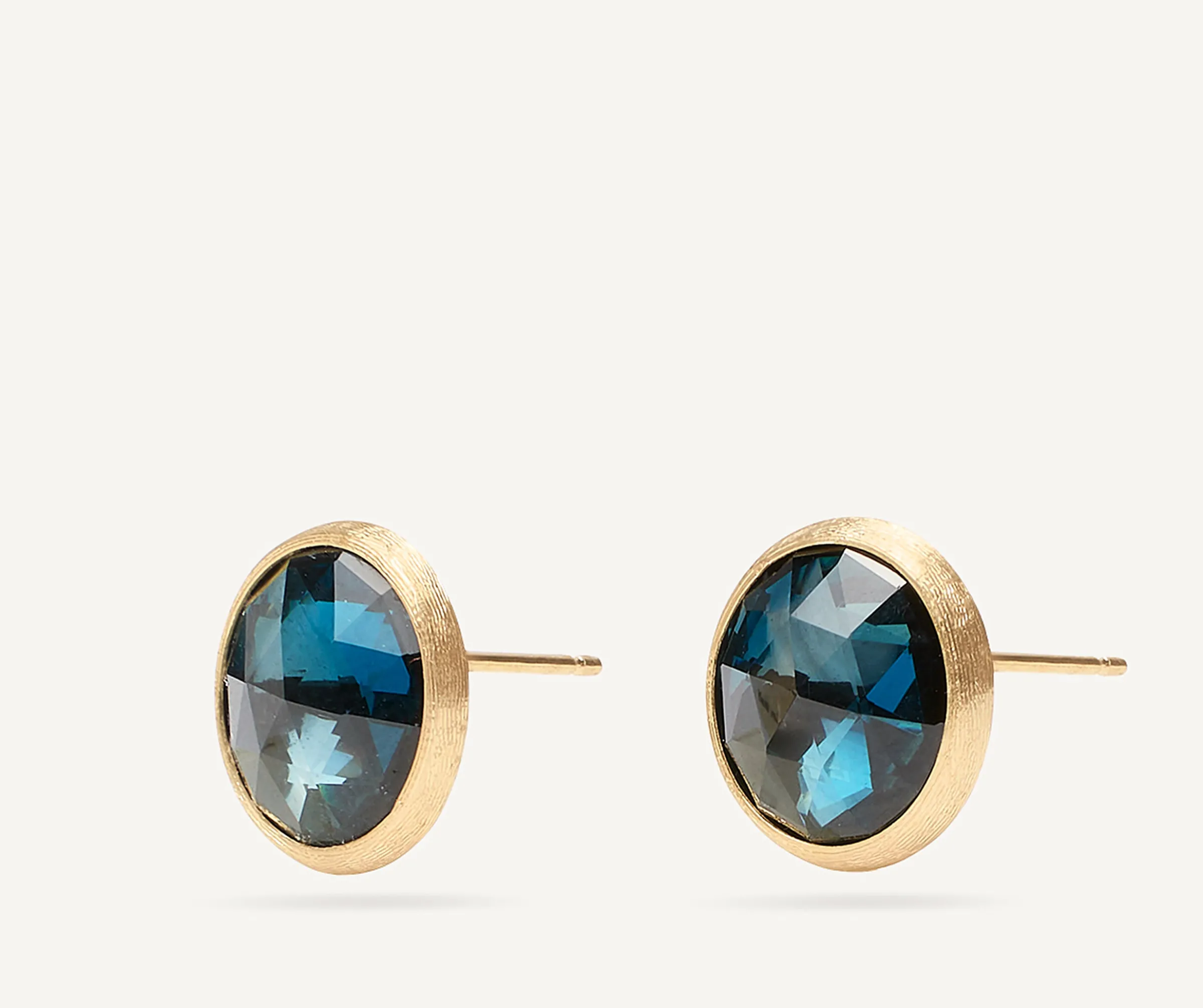 Earrings-Marco Bicego 18K Yellow Gold Gemstone Stud Large Earrings Yellowgold