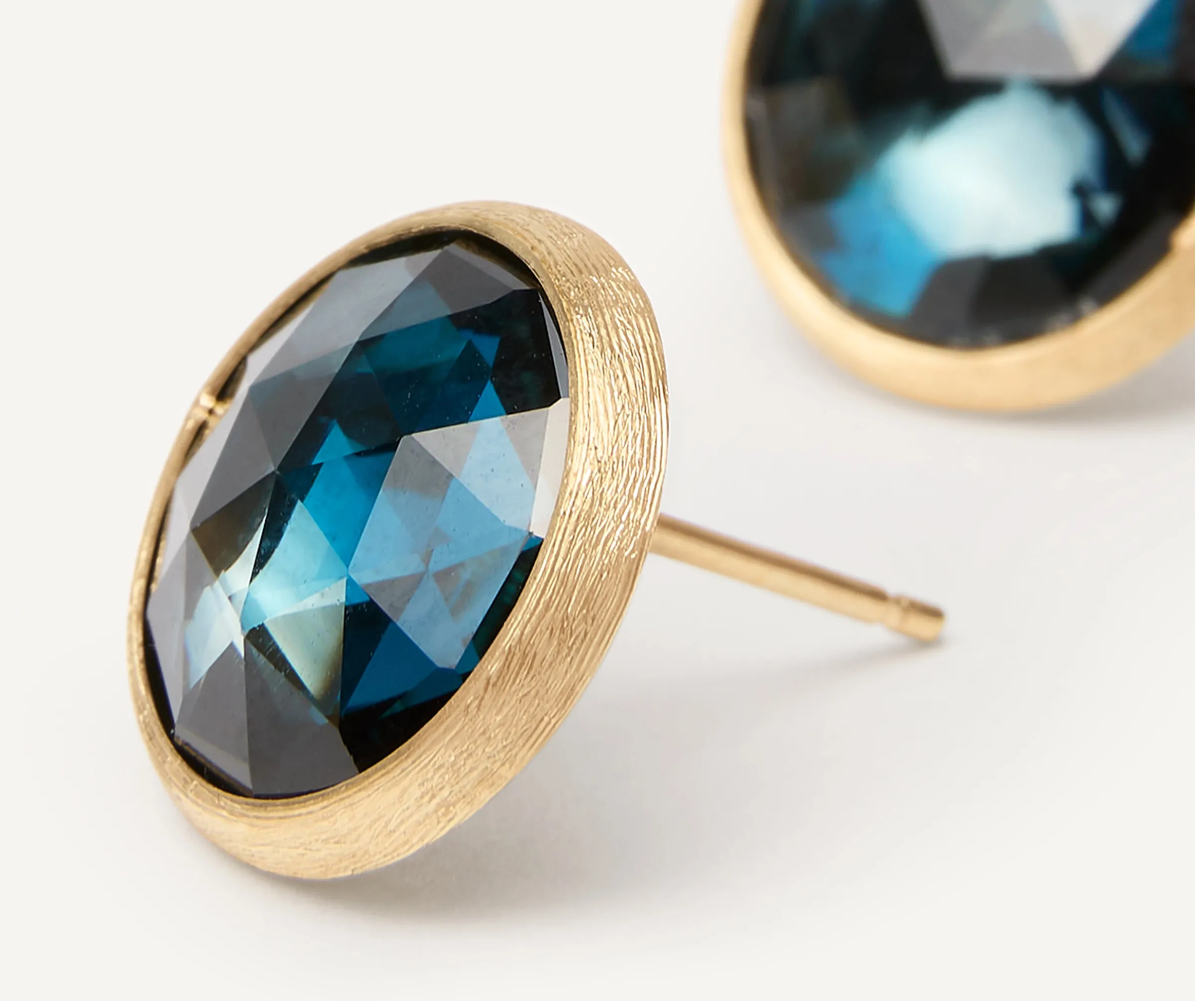 Earrings-Marco Bicego 18K Yellow Gold Gemstone Stud Large Earrings Yellowgold