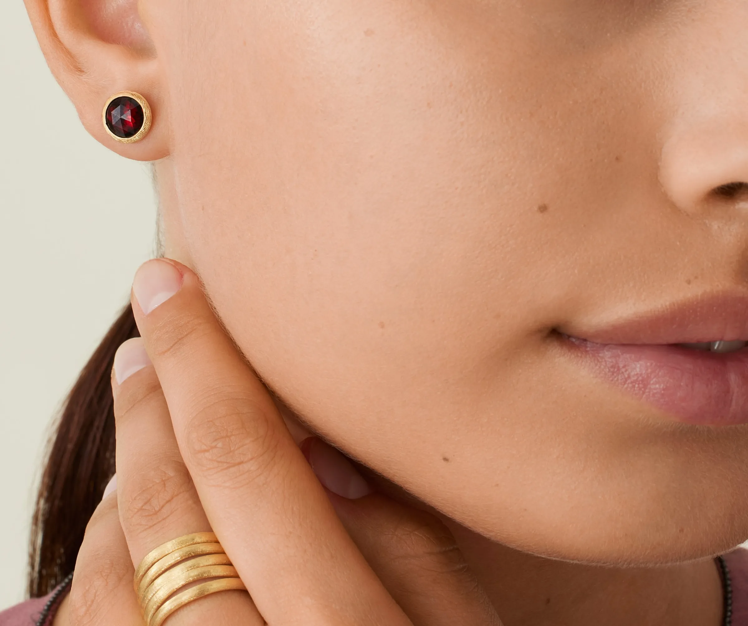 Earrings-Marco Bicego 18K Yellow Gold Gemstone Stud Earrings Yellowgold