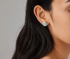 Earrings-Marco Bicego 18K Yellow Gold Gemstone Stud Large Earrings Yellowgold