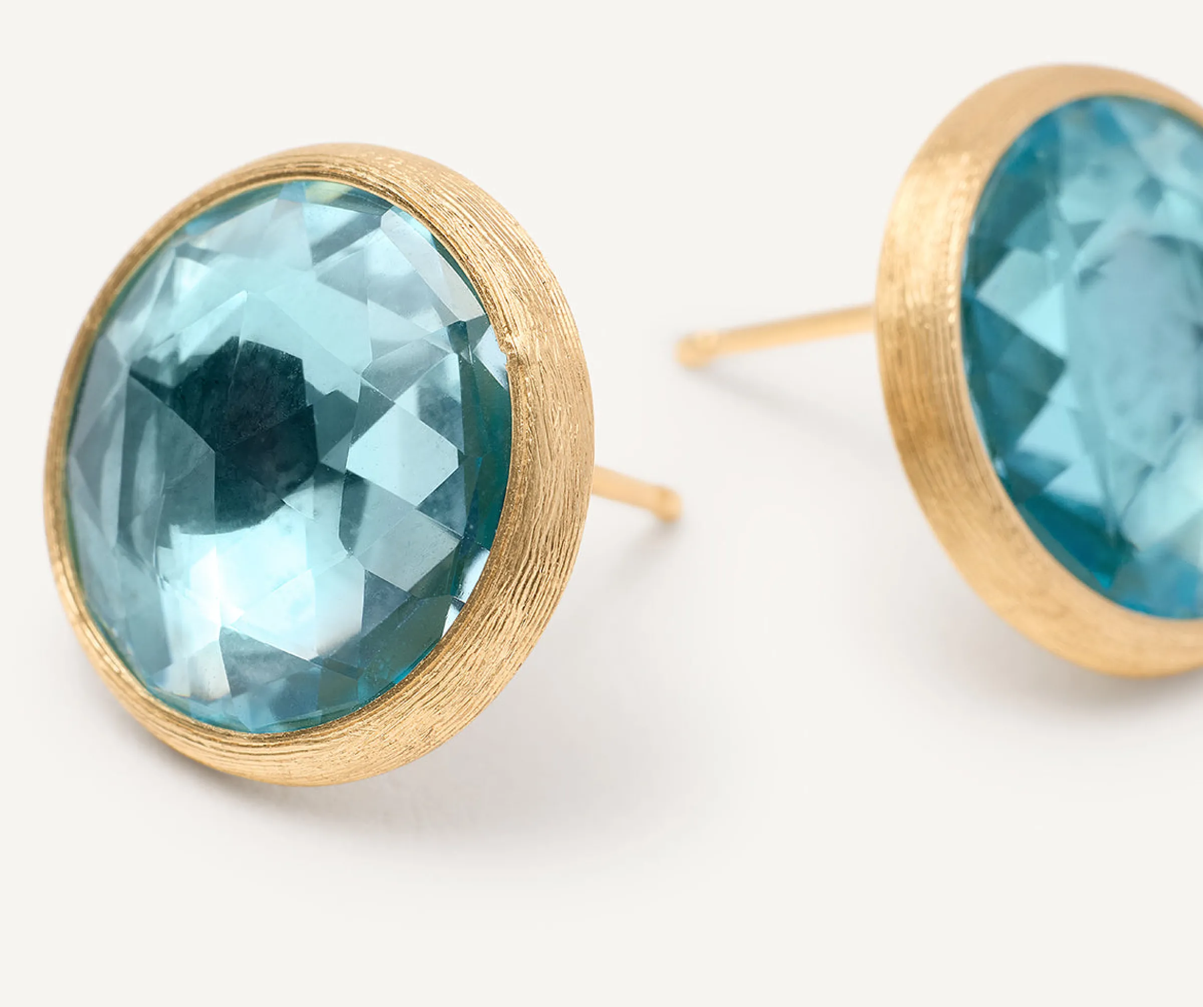 Earrings-Marco Bicego 18K Yellow Gold Gemstone Stud Large Earrings Yellowgold