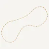 Necklaces-Marco Bicego 18K Yellow Gold Gold u0026 Diamond Large Bean Long Necklace Yellowgold