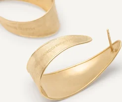 Earrings-Marco Bicego 18K Yellow Gold Graduate Medium Hoops Yellowgold