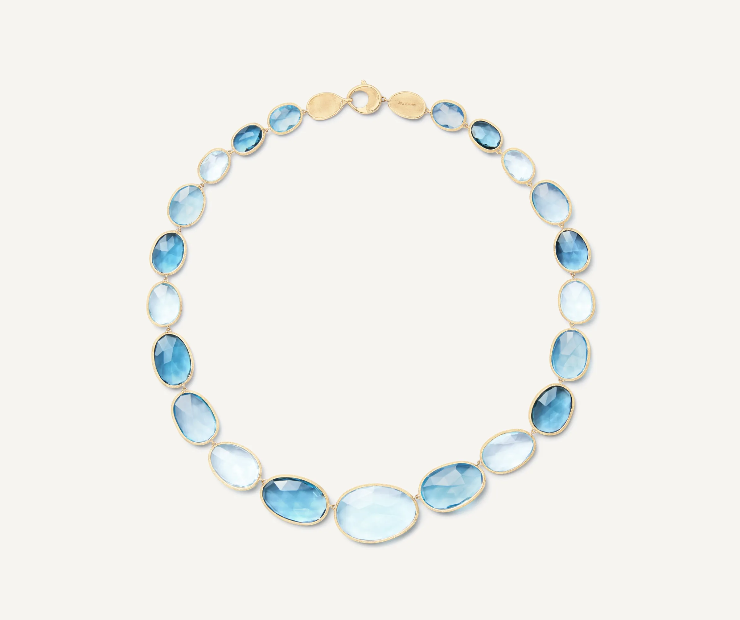 Necklaces-Marco Bicego 18K Yellow Gold Graduated Mixed Topaz Necklace Yellowgold