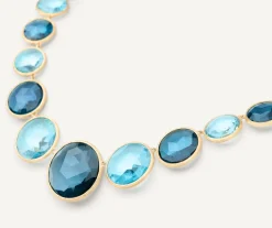 Necklaces-Marco Bicego 18K Yellow Gold Graduated Mixed Topaz Collar Yellowgold