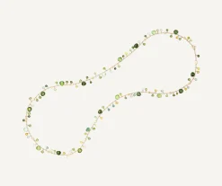 Necklaces-Marco Bicego 18K Yellow Gold Green Tourmaline Long Necklace Yellowgold