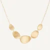 Necklaces-Marco Bicego 18K Yellow Gold "Halfie" Petal Necklace Yellowgold