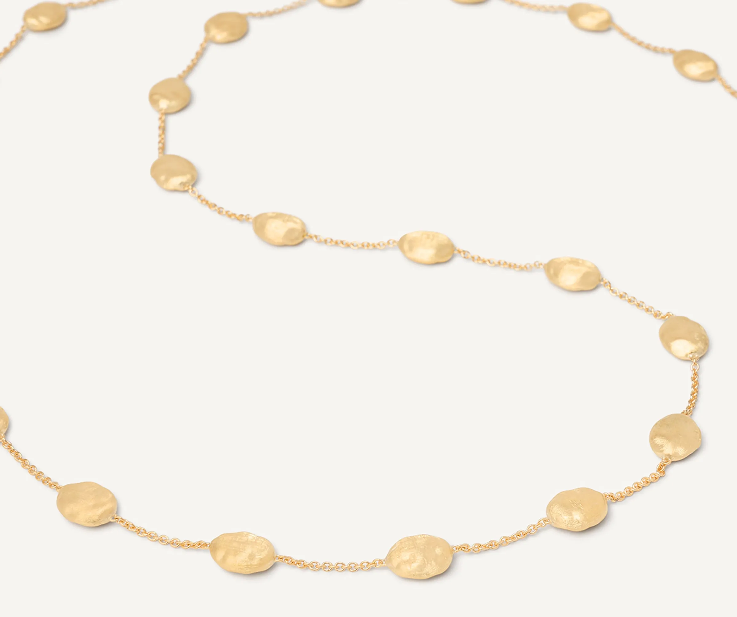 Necklaces-Marco Bicego 18K Yellow Gold Large Bean Long Necklace Yellowgold