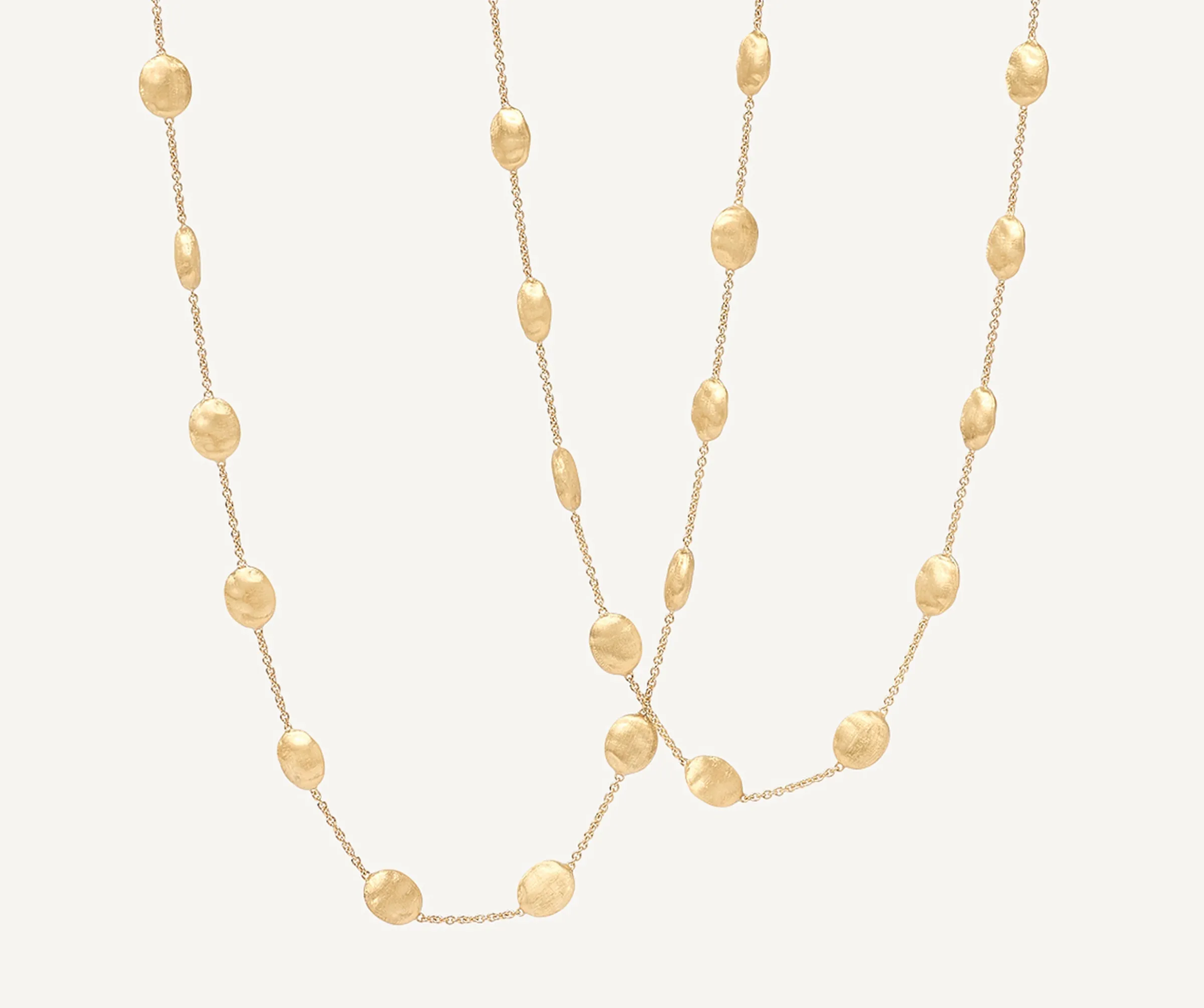 Necklaces-Marco Bicego 18K Yellow Gold Large Bean Long Necklace Yellowgold