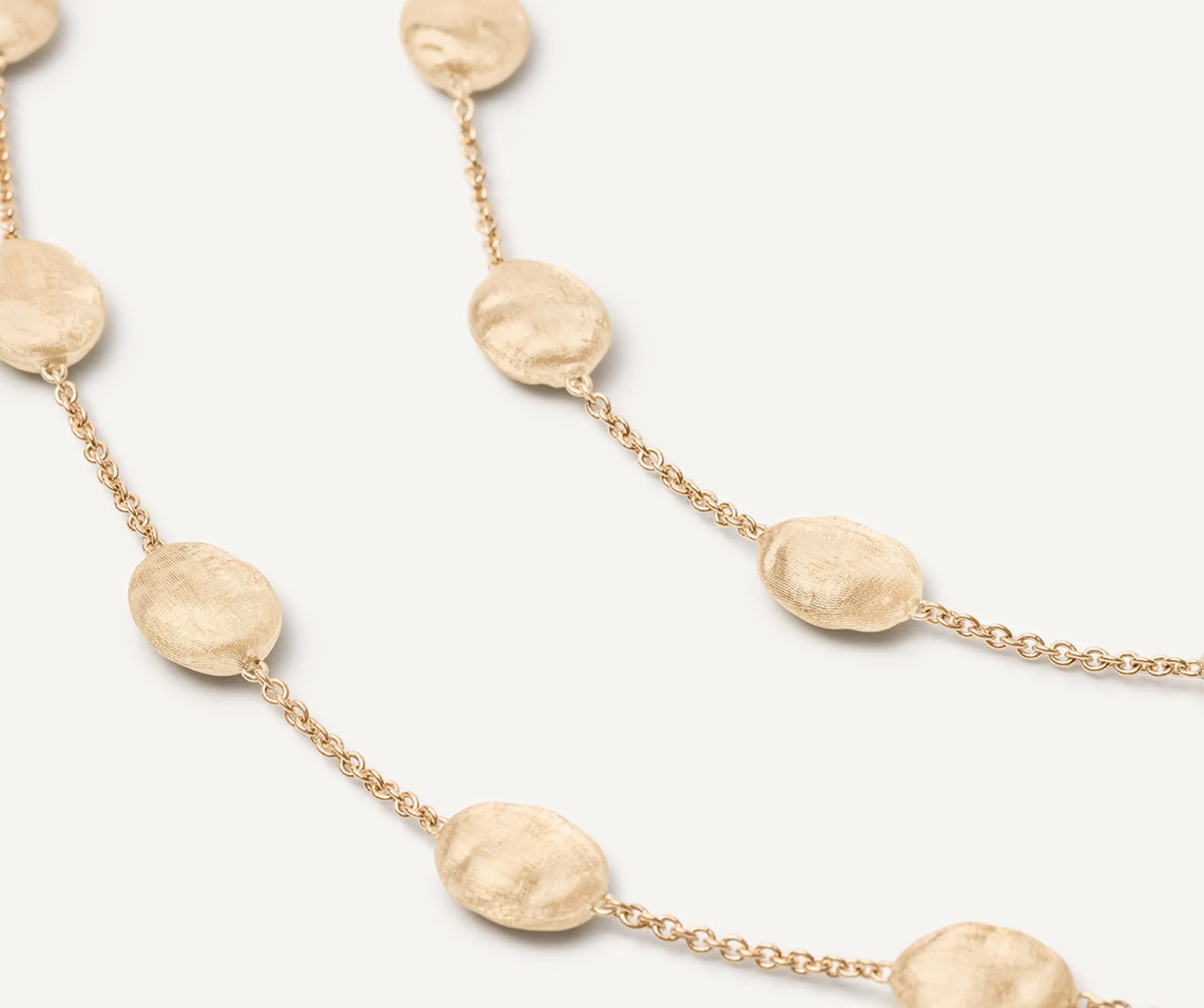 Necklaces-Marco Bicego 18K Yellow Gold Large Bean Long Necklace Yellowgold