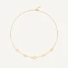Necklaces-Marco Bicego 18K Yellow Gold Lightweight Necklace with Diamonds Yellowgold