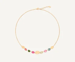 Necklaces-Marco Bicego 18K Yellow Gold Lightweight Tourmaline Necklace Yellowgold