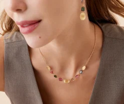 Necklaces-Marco Bicego 18K Yellow Gold Lightweight Tourmaline Necklace Yellowgold