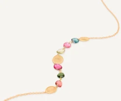 Necklaces-Marco Bicego 18K Yellow Gold Lightweight Tourmaline Necklace Yellowgold
