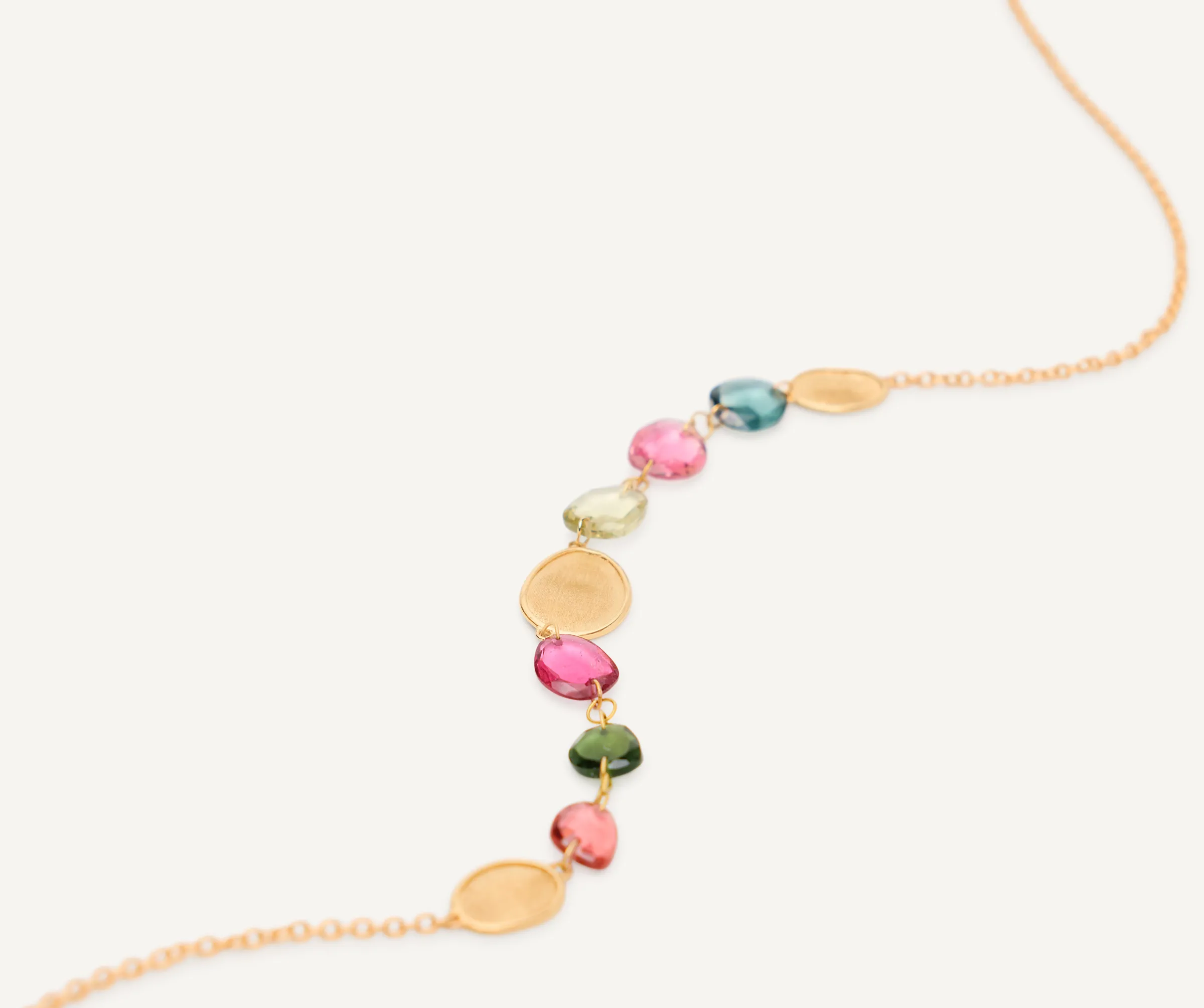 Necklaces-Marco Bicego 18K Yellow Gold Lightweight Tourmaline Necklace Yellowgold
