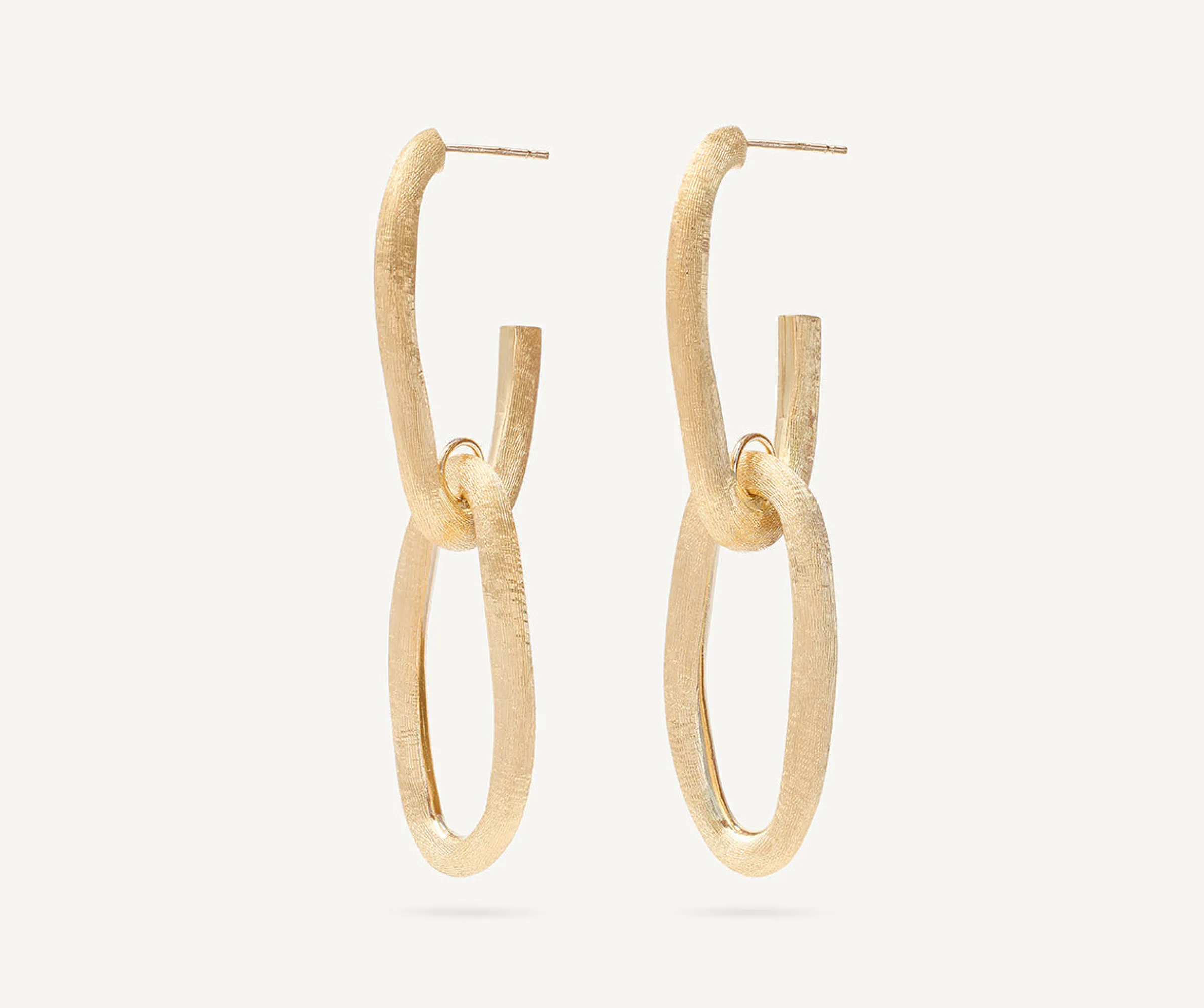 Earrings-Marco Bicego 18K Yellow Gold Link Drop Earrings Yellowgold