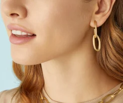 Earrings-Marco Bicego 18K Yellow Gold Link Drop Earrings Yellowgold