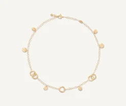 Necklaces-Marco Bicego 18K Yellow Gold Link u0026 Charm Necklace Yellowgold