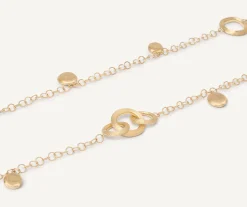 Necklaces-Marco Bicego 18K Yellow Gold Link u0026 Charm Necklace, Long Yellowgold