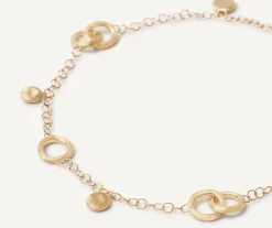 Necklaces-Marco Bicego 18K Yellow Gold Link u0026 Charm Necklace Yellowgold
