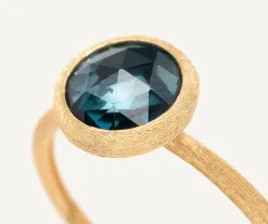 Rings-Marco Bicego 18K Yellow Gold London Blue Topaz Stackable Ring YellowGold