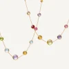 Necklaces-Marco Bicego 18K Yellow Gold Long Gemstone Necklace Yellowgold