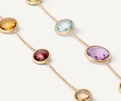 Necklaces-Marco Bicego 18K Yellow Gold Long Gemstone Necklace Yellowgold