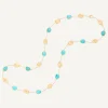 Necklaces-Marco Bicego 18K Yellow Gold Long Necklace with Turquoise Yellowgold