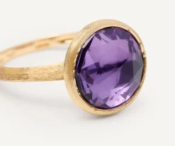 Rings-Marco Bicego 18K Yellow Gold Medium Amethyst Ring YellowGold