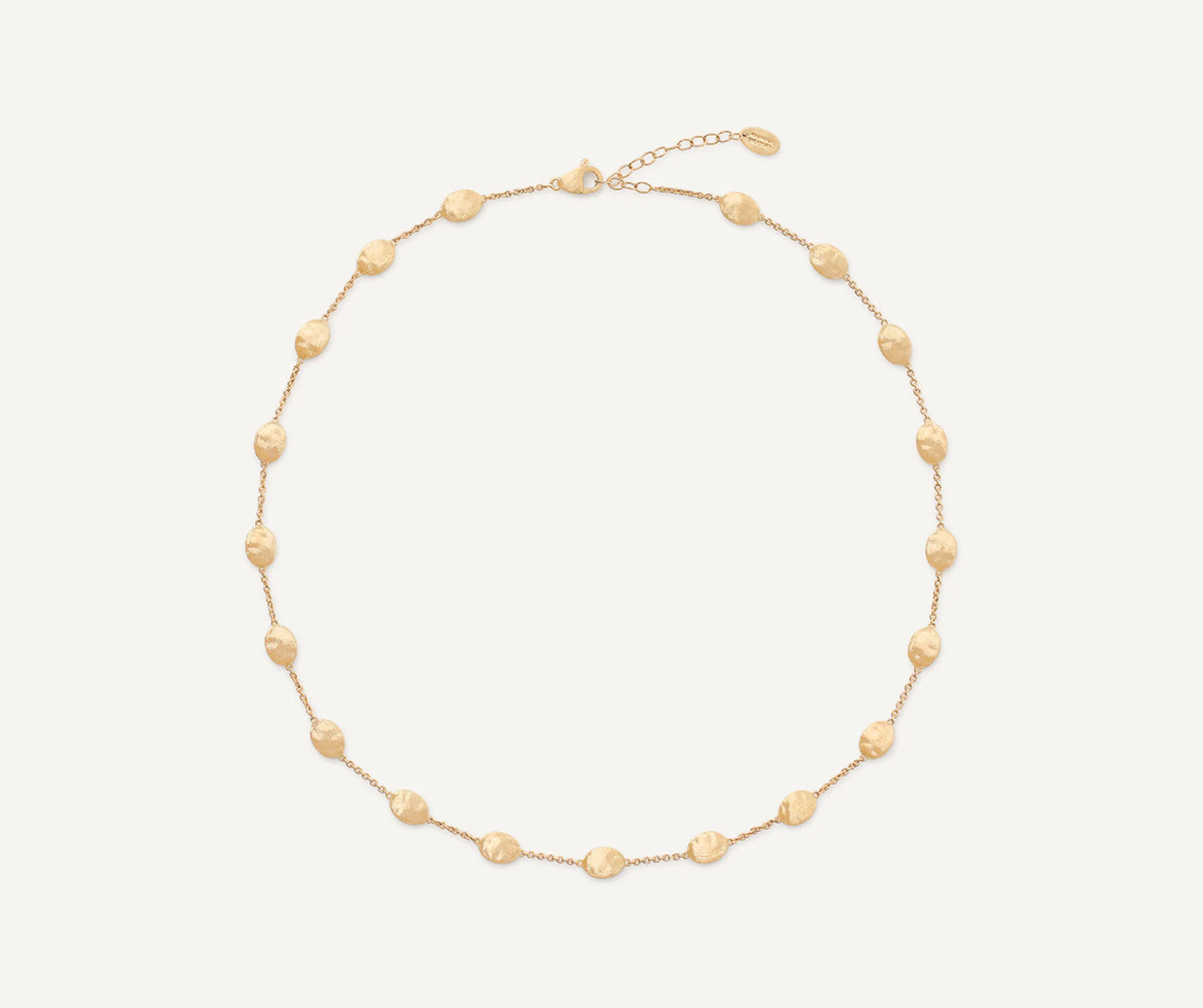 Necklaces-Marco Bicego 18K Yellow Gold Medium Bean Adjustable Necklace Yellowgold
