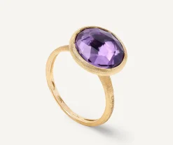 Rings-Marco Bicego 18K Yellow Gold Medium Gemstone Ring Yellowgold