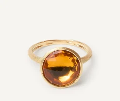 Rings-Marco Bicego 18K Yellow Gold Medium Gemstone Ring Yellowgold