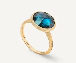 Rings-Marco Bicego 18K Yellow Gold Medium London Blue Topaz Ring YellowGold