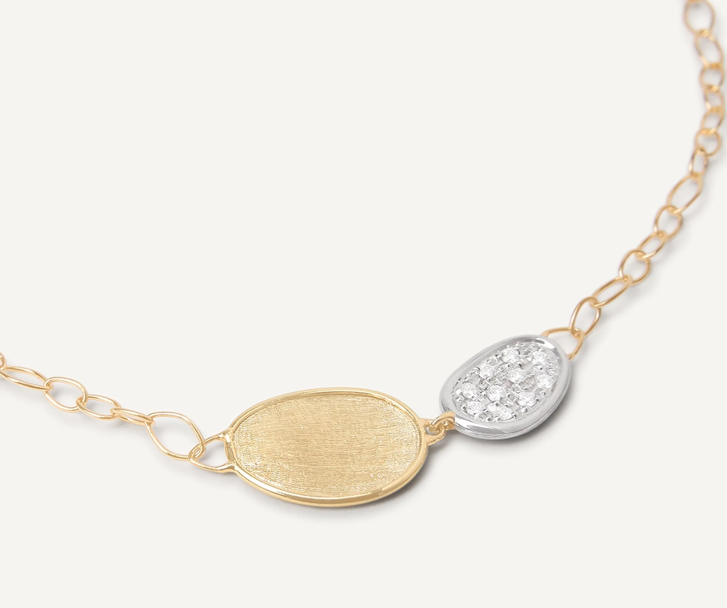 Pendants | Necklaces-Marco Bicego 18K Yellow Gold Mini-Petal u0026 Diamond Pendant Necklace Yellowgold