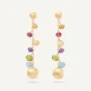 Earrings-Marco Bicego 18K Yellow Gold Mixed Gemstone Duster Earrings Yellowgold