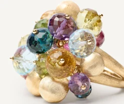 Rings-Marco Bicego 18K Yellow Gold Mixed Gemstone Large Cocktail Ring Yellowgold