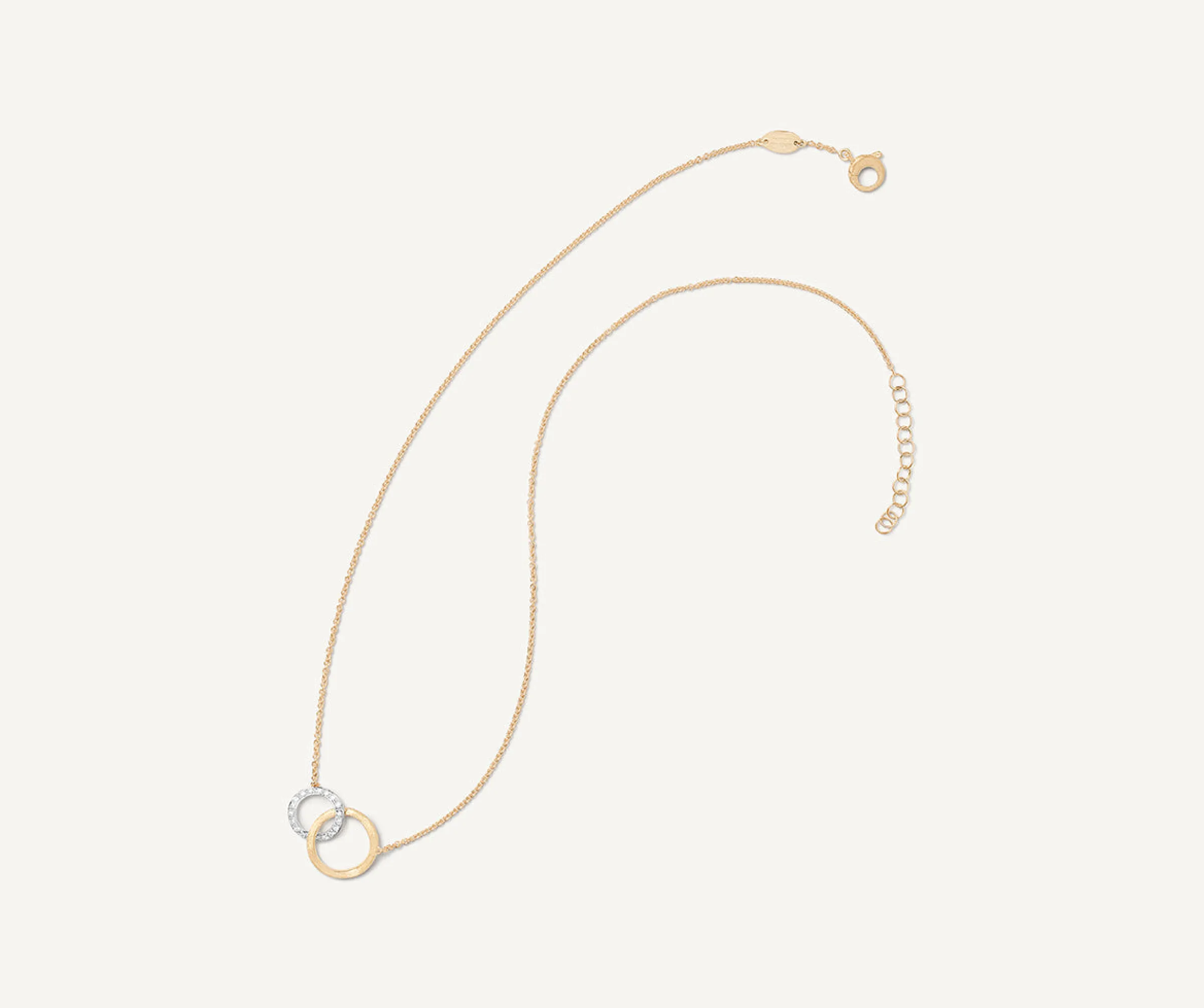 Pendants | Necklaces-Marco Bicego 18K Yellow Gold Mixed Link Diamond Pavé Pendant Yellowgold