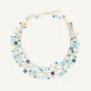 Necklaces-Marco Bicego 18K Yellow Gold Mixed Topaz Three-Strand Necklace Yellowgold