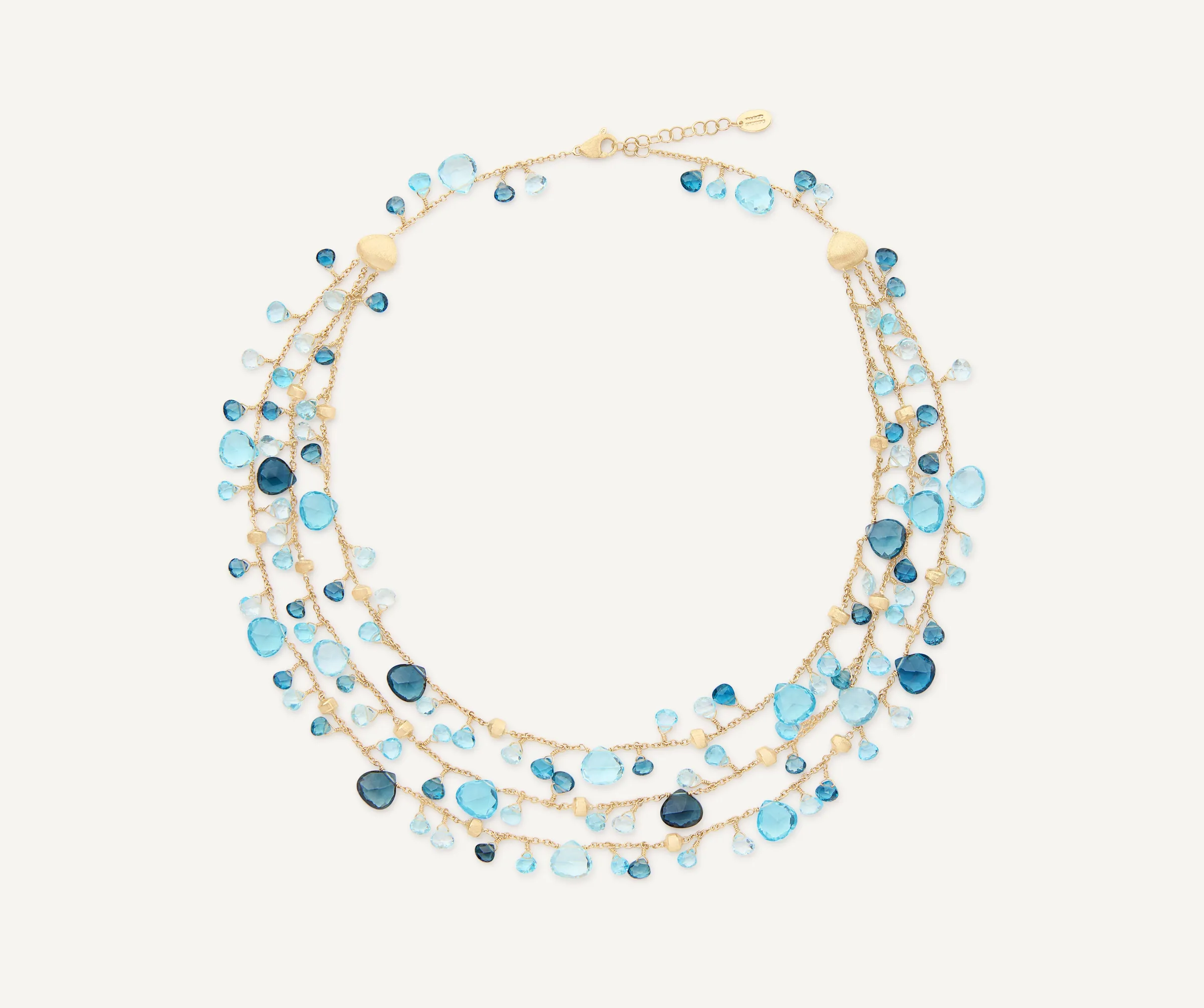 Necklaces-Marco Bicego 18K Yellow Gold Mixed Topaz Three-Strand Necklace Yellowgold