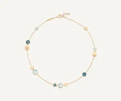 Necklaces-Marco Bicego 18K Yellow Gold Mixed Topaz Necklace Yellowgold