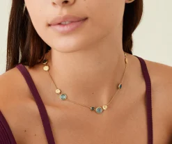 Necklaces-Marco Bicego 18K Yellow Gold Mixed Topaz Necklace Yellowgold