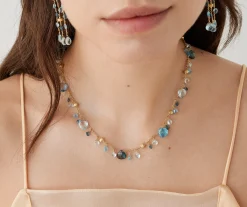 Necklaces-Marco Bicego 18K Yellow Gold Mixed Topaz Single-Strand Necklace Yellowgold
